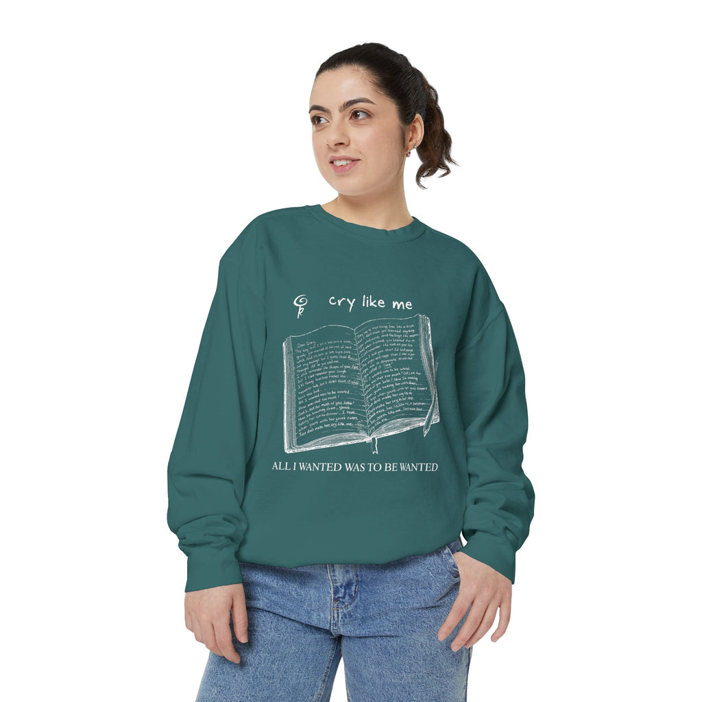 Gabi Rosengren "cry like me" sweatshirt - Singer/Songwriter Merch
